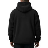 FOXED® HOODED TEDDY SHERPA JACKET BLACK (EXTRA HEAVY)
