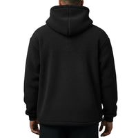 FOXED® HOODED TEDDY SHERPA JACKET BLACK (EXTRA HEAVY)