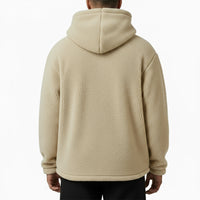 FOXED® HOODED TEDDY SHERPA JACKET CREME (EXTRA HEAVY)