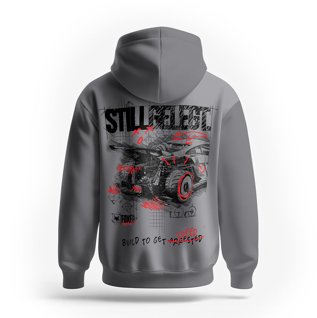 FOXED® STILLGELEGT UNISEX HOODIE GREY