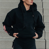 FOXED® STATEMENT HOODIE BLACK/PINK