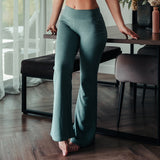 FOXED® MIA FLARED LEGGINGS LUXE GREEN