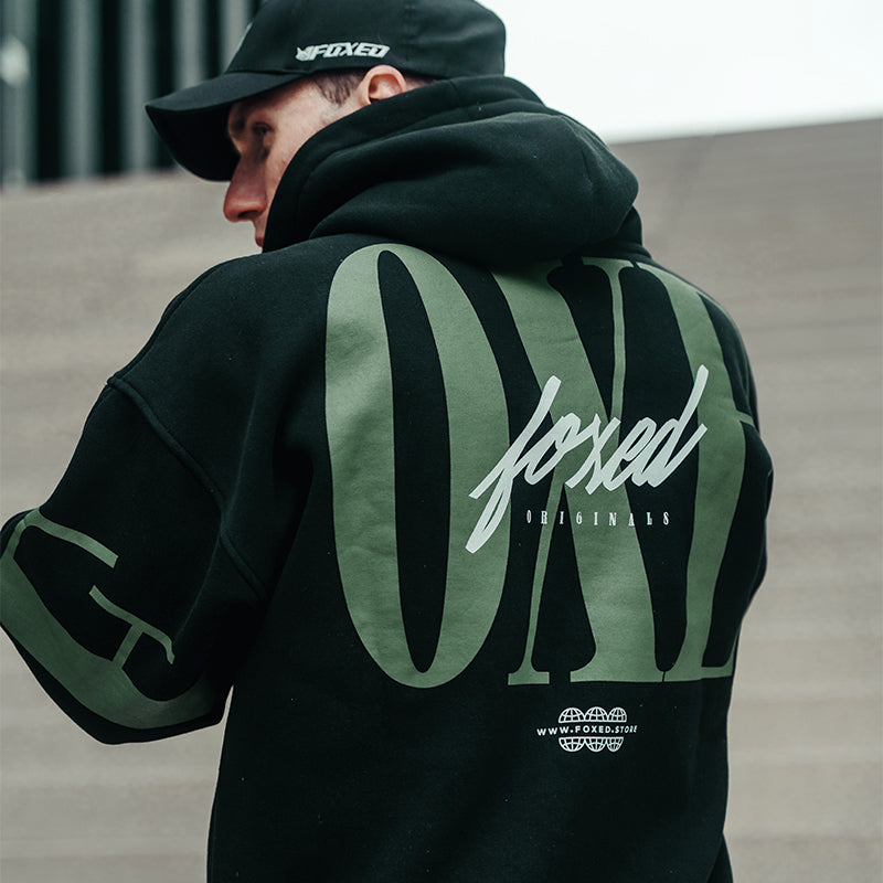 FOXED® URBAN UNISEX HOODIE BLACK
