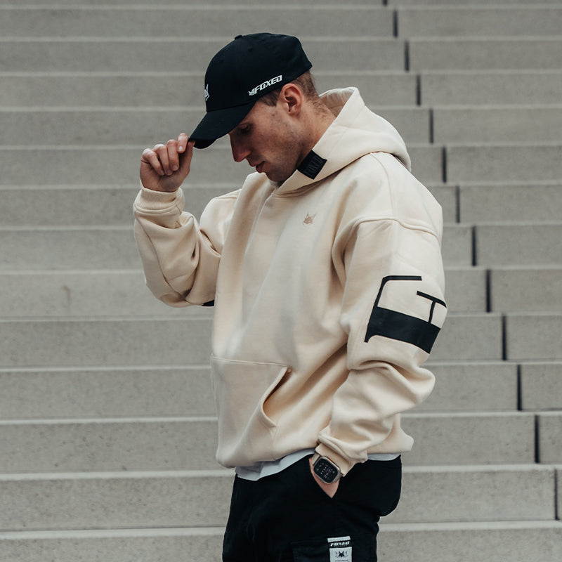 FOXED® URBAN UNISEX HOODIE MACADAMIA