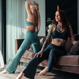 FOXED® MIA FLARED LEGGINGS LUXE GREEN