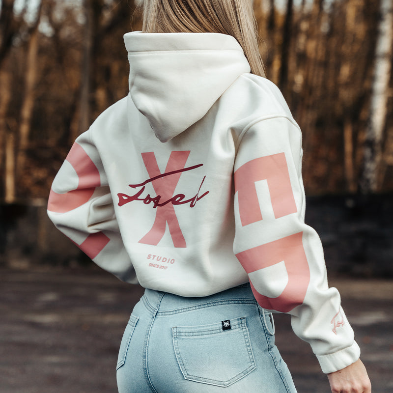 FOXED® STATEMENT HOODIE BAMBOO MILK ROSE