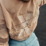 FOXED® STUDIOSTATE FLEECE CROPPED JACKET BEIGE