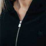 FOXED® STUDIOSTATE FLEECE CROPPED JACKET SCHWARZ