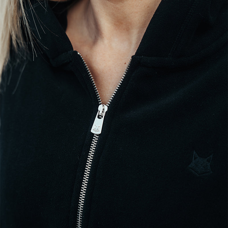 FOXED® STUDIOSTATE FLEECE CROPPED JACKET SCHWARZ