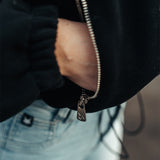 FOXED® STUDIOSTATE FLEECE CROPPED JACKET SCHWARZ