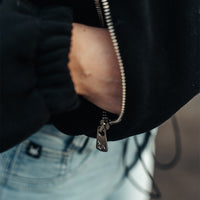 FOXED® STUDIOSTATE FLEECE CROPPED JACKET SCHWARZ