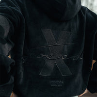 FOXED® STUDIOSTATE FLEECE CROPPED JACKET SCHWARZ