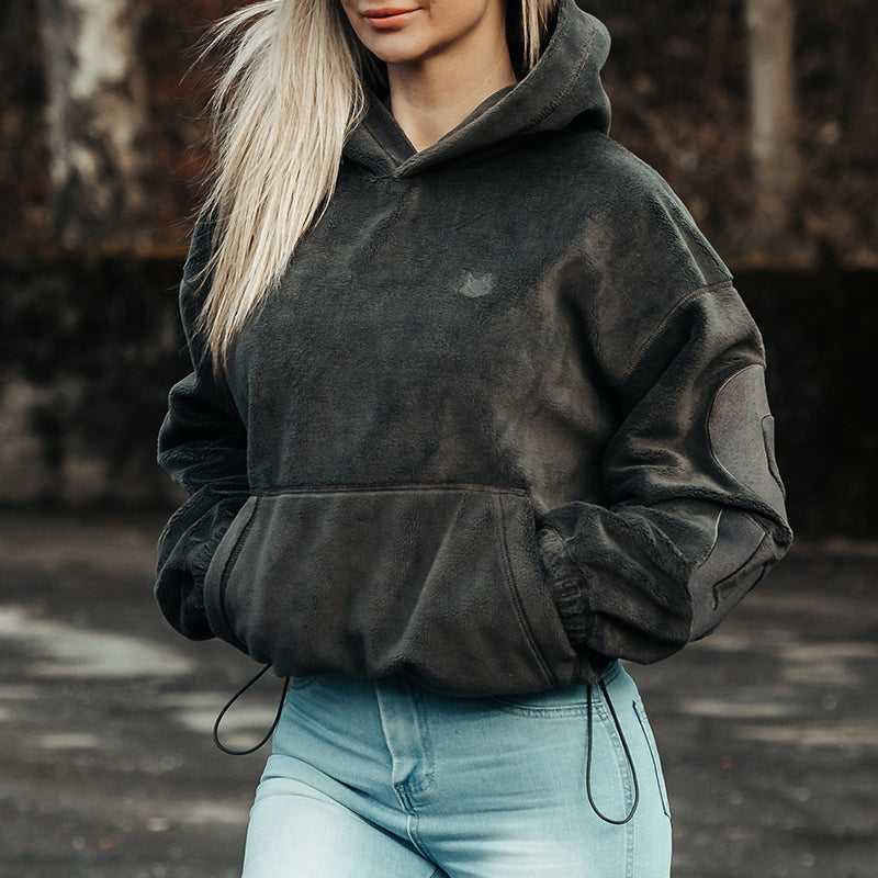 FOXED® STATEMENT FLEECE HOODIE ANTHRAZIT