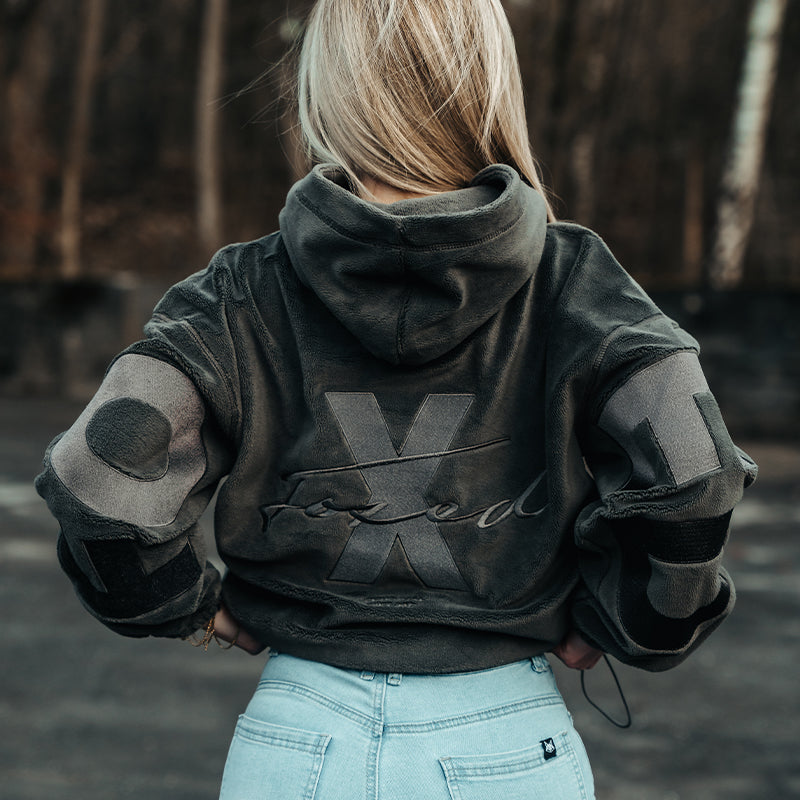 FOXED® STATEMENT FLEECE HOODIE ANTHRAZIT