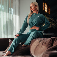 FOXED® "MIA" TWISTED SWEATER LUXE GREEN