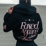 FOXED® DEDICATION CROPPED ZIPPER BLACK/ROSE