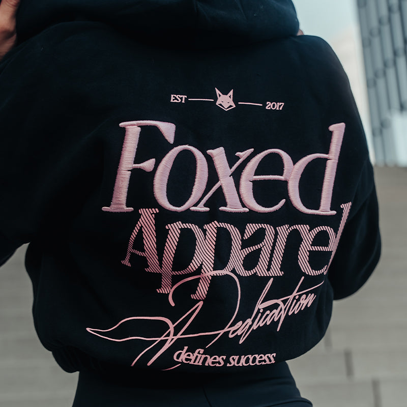 FOXED® DEDICATION CROPPED ZIPPER BLACK/ROSE
