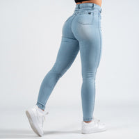 FOXED® HIGH-WAISTED JEANS HELLBLAU