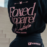 FOXED® DEDICATION CROPPED ZIPPER BLACK/ROSE