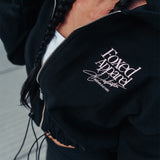 FOXED® DEDICATION CROPPED ZIPPER BLACK/ROSE