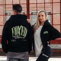 FOXED® "HUSTLE" UNISEX ZIP HOODIE MIDNIGHT OASIS