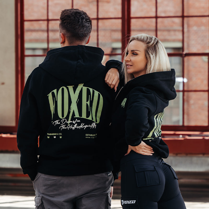 FOXED® "HUSTLE" UNISEX ZIP HOODIE MIDNIGHT OASIS