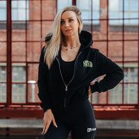 FOXED® "HUSTLE" UNISEX ZIP HOODIE MIDNIGHT OASIS