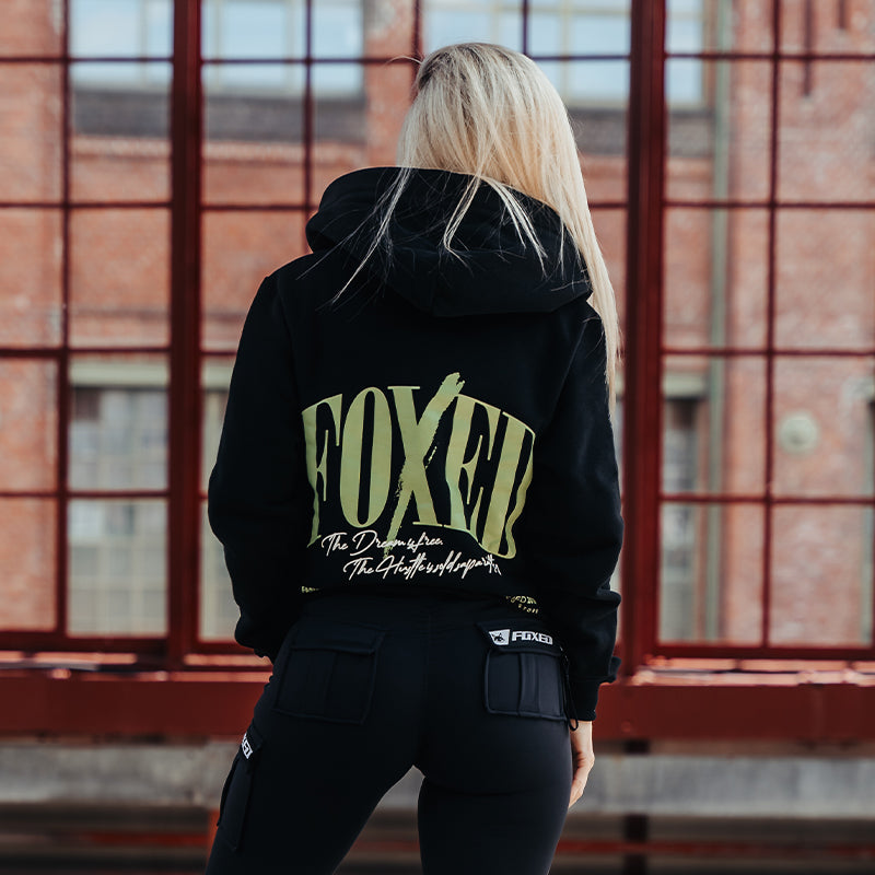 FOXED® "HUSTLE" UNISEX ZIP HOODIE MIDNIGHT OASIS