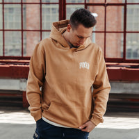 FOXED® "HUSTLE" UNISEX HOODIE CARAMEL