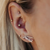 FOXED® "SIGNATURE" EDELSTAHL OHRRINGE SILBER