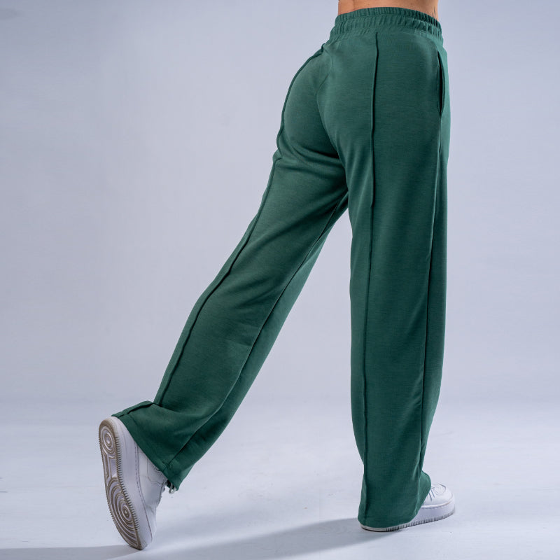 FOXED® "MIA" WIDE LEG CASUAL PANT LUXE GREEN
