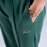 FOXED® "MIA" WIDE LEG CASUAL PANT LUXE GREEN