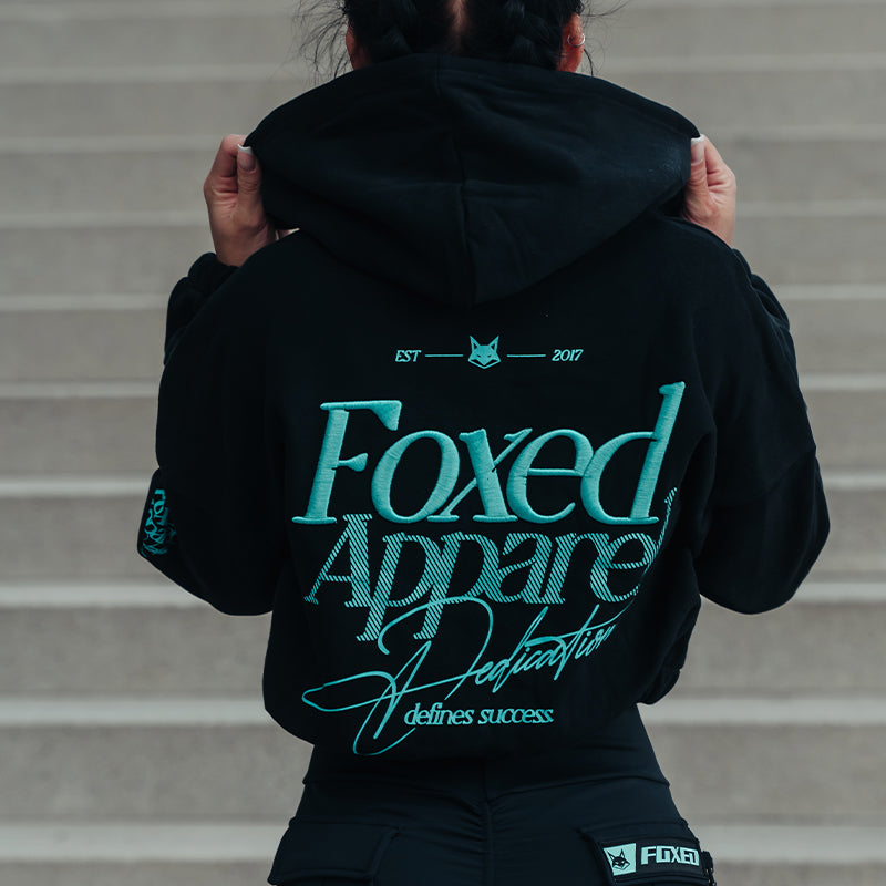 FOXED® DEDICATION CROPPED ZIPPER BLACK/MINT