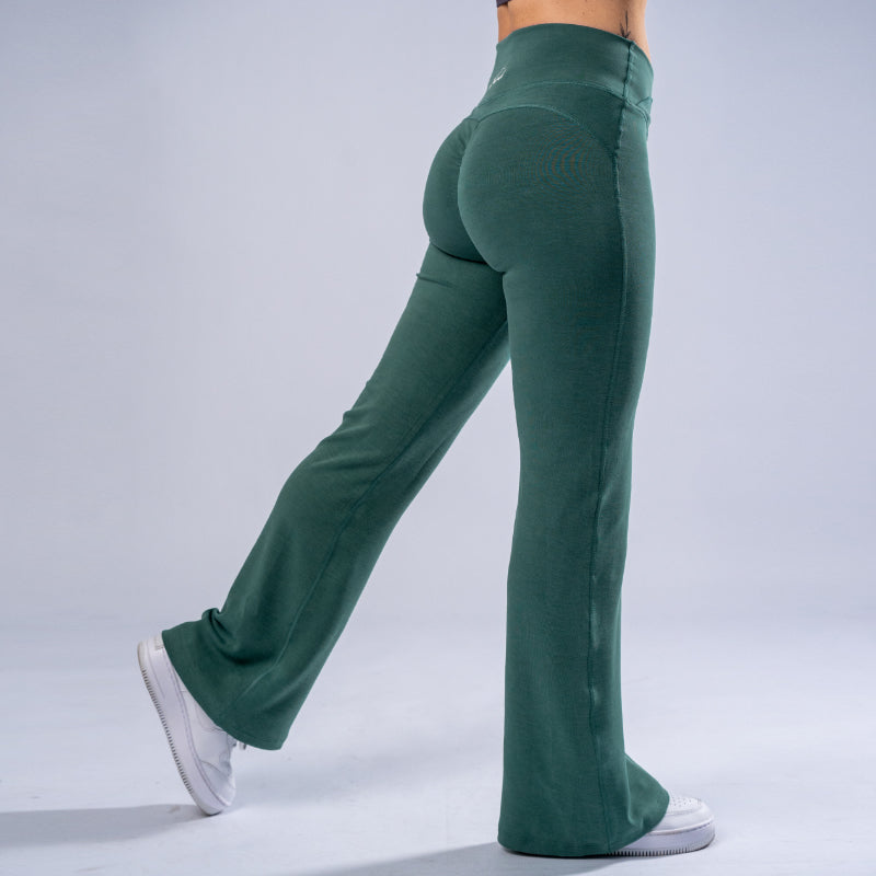 FOXED® MIA FLARED LEGGINGS LUXE GREEN