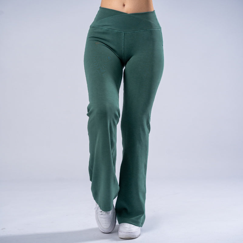 FOXED® MIA FLARED LEGGINGS LUXE GREEN
