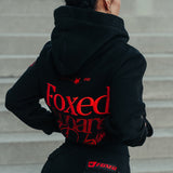 FOXED® DEDICATION PREMIUM HOODIE BLACK/RED WMN
