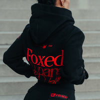 FOXED® DEDICATION PREMIUM HOODIE BLACK/RED WMN