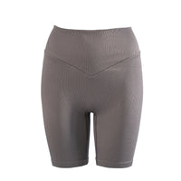 FOXED® OPHELIA RIBBED SEAMLESS SHORTS DARK TAUPE
