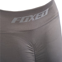 FOXED® OPHELIA RIBBED SEAMLESS SHORTS DARK TAUPE
