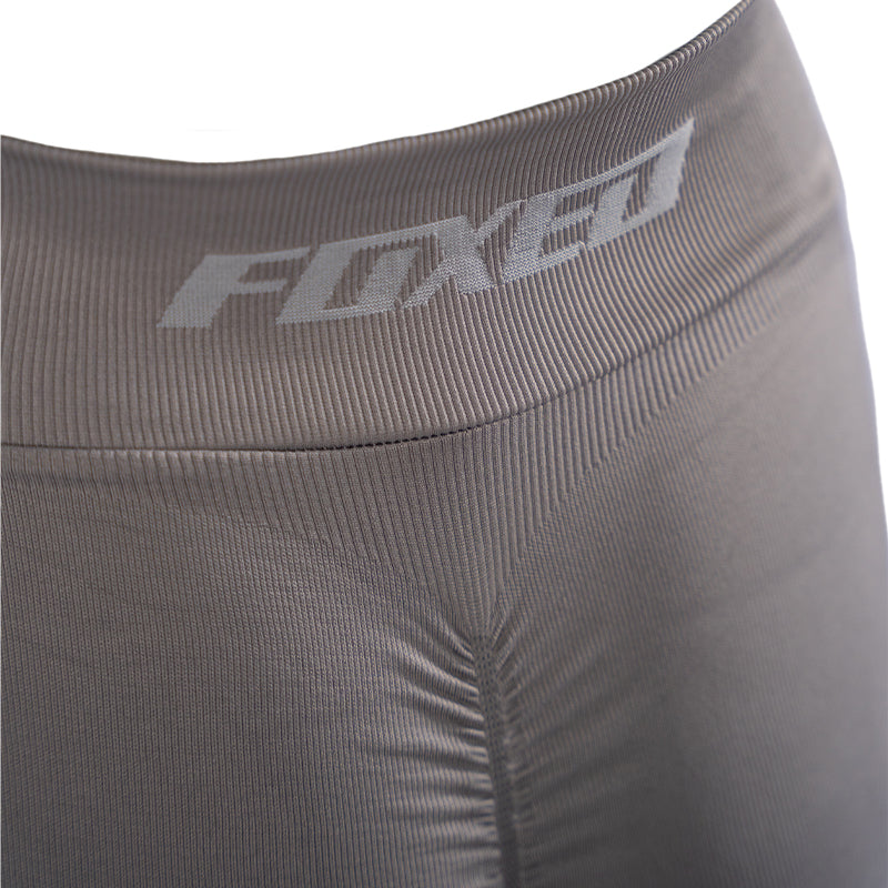 FOXED® OPHELIA RIBBED SEAMLESS SHORTS DARK TAUPE