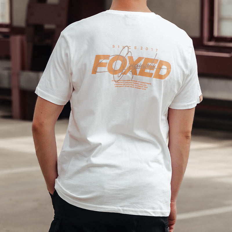 FOXED® "ORIGINALS 2.0" UNISEX T-SHIRT WHITE