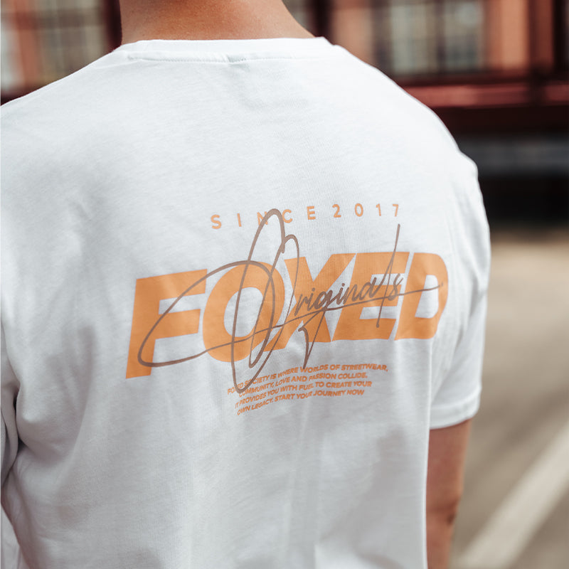 FOXED® "ORIGINALS 2.0" UNISEX T-SHIRT WHITE