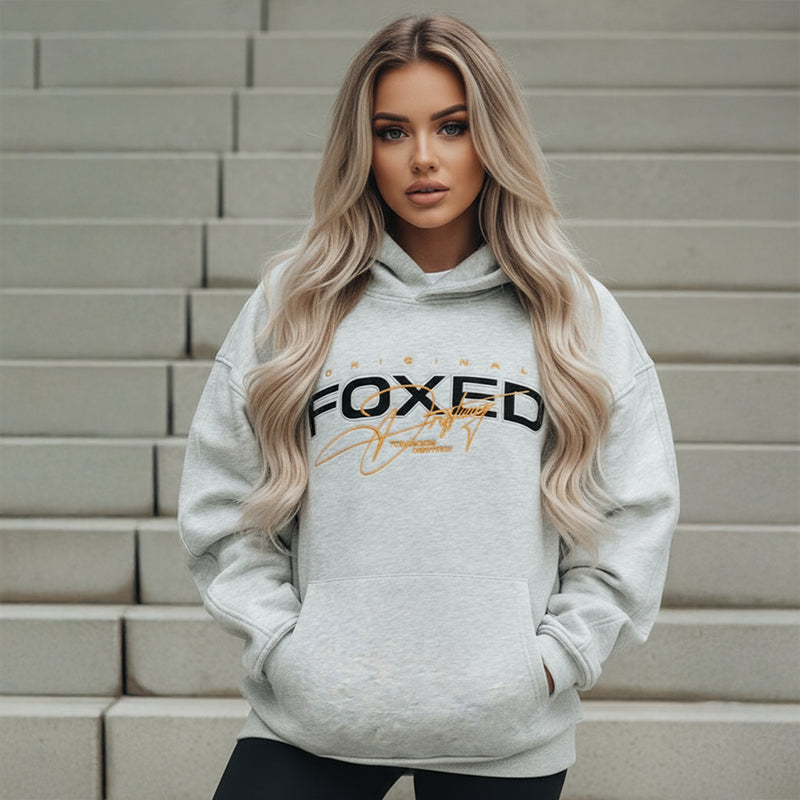 FOXED® VARSITY HOODIE HEATHER GREY WMN