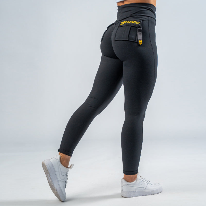 FOXED® CARGO 3-POCKET LEGGINGS GOLD GLITTER