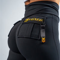 FOXED® CARGO 3-POCKET LEGGINGS GOLD GLITTER