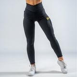 FOXED® CARGO 3-POCKET LEGGINGS GOLD GLITTER