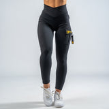 FOXED® CARGO 3-POCKET LEGGINGS GOLD GLITTER