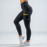 FOXED® CARGO 3-POCKET LEGGINGS GOLD GLITTER