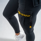 FOXED® CARGO 3-POCKET LEGGINGS GOLD GLITTER