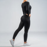 FOXED® RIFFLE SEAMLESS LONGSLEEVE JUMPSUIT (SHAPE)